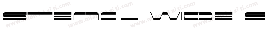 Stencil Wide Stenci字体转换